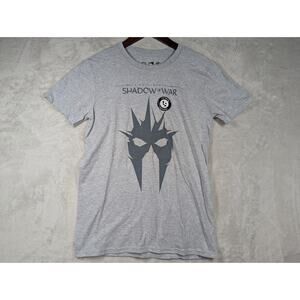 NEW Middle Earth Shadow of War Shirt SMALL Gray Video Game Warner Bros
